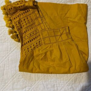 J. Crew Cotton Pom Pom Fringe Blouse